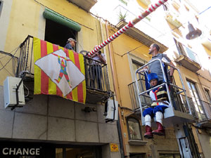 Festes de Primavera de Girona 2016. Penjada del Tarl&agrave;