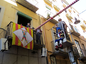 Festes de Primavera de Girona 2016. Penjada del Tarl&agrave;