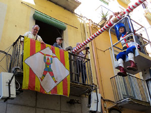 Festes de Primavera de Girona 2016. Penjada del Tarl&agrave;