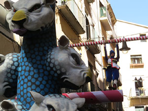 Festes de Primavera de Girona 2016. Penjada del Tarl&agrave;