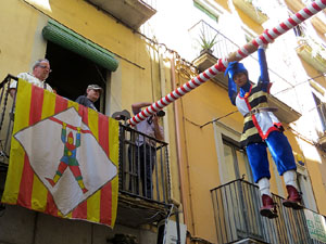 Festes de Primavera de Girona 2016. Penjada del Tarl&agrave;