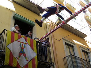 Festes de Primavera de Girona 2016. Penjada del Tarl&agrave;