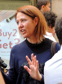 Festes de Primavera de Girona 2016. Penjada del Tarl&agrave;. El preg&oacute;