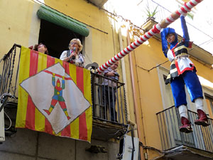 Festes de Primavera de Girona 2016. Penjada del Tarl&agrave;. El preg&oacute;