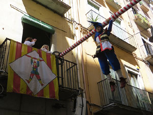 Festes de Primavera de Girona 2016. Penjada del Tarl&agrave;. El preg&oacute;