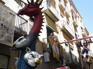 Festes de Primavera de Girona 2016. Penjada del Tarl&agrave;. El preg&oacute;