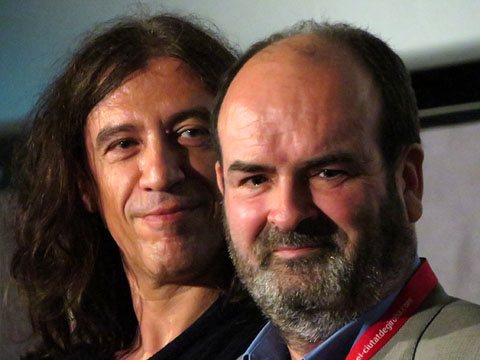 Gerard Quintana i Mateu Ciurana, protagonista i director del curt Di&ograve;genes el gos