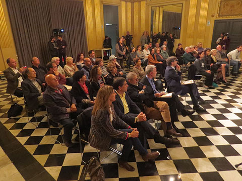 Commemoraci&oacute; de la mort de Xavier Cugat al Sal&oacute; de Descans del Teatre Municipal de Girona