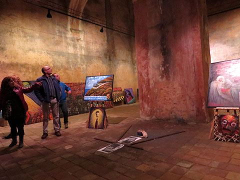 Obres de Bosch Mart&iacute; a l'exposici&oacute; Angelus Novus 2015