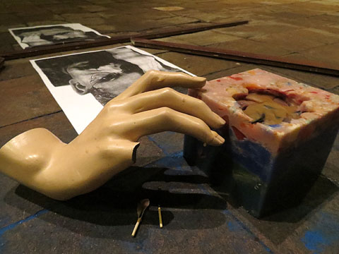 Obres de Bosch Mart&iacute; a l'exposici&oacute; Angelus Novus 2015