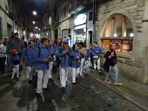 Fires 2015. Els castells de vig&iacute;lia, amb els Marrecs de Salt i Castellers de l'Alt Maresme