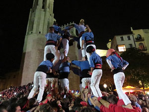 Fires 2015. Els castells de vig&iacute;lia, amb els Marrecs de Salt i Castellers de l'Alt Maresme
