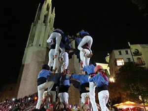 Fires 2015. Els castells de vig&iacute;lia, amb els Marrecs de Salt i Castellers de l'Alt Maresme