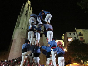 Fires 2015. Els castells de vig&iacute;lia, amb els Marrecs de Salt i Castellers de l'Alt Maresme
