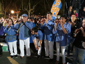 Fires 2015. Els castells de vig&iacute;lia, amb els Marrecs de Salt i Castellers de l'Alt Maresme