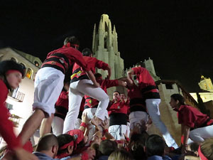 Fires 2015. Els castells de vig&iacute;lia, amb els Marrecs de Salt i Castellers de l'Alt Maresme