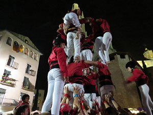Fires 2015. Els castells de vig&iacute;lia, amb els Marrecs de Salt i Castellers de l'Alt Maresme