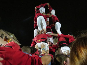 Fires 2015. Els castells de vig&iacute;lia, amb els Marrecs de Salt i Castellers de l'Alt Maresme