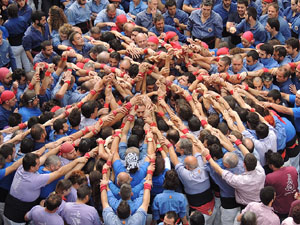 Fires 2015. Diada Castellera de Sant Narc&iacute;s amb Marrecs de Salt, Minyons de Terrassa i Capgrossos de Matar&oacute;