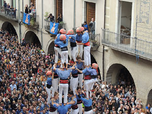 Fires 2015. Diada Castellera de Sant Narc&iacute;s amb Marrecs de Salt, Minyons de Terrassa i Capgrossos de Matar&oacute;