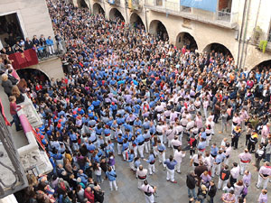 Fires 2015. Diada Castellera de Sant Narc&iacute;s amb Marrecs de Salt, Minyons de Terrassa i Capgrossos de Matar&oacute;