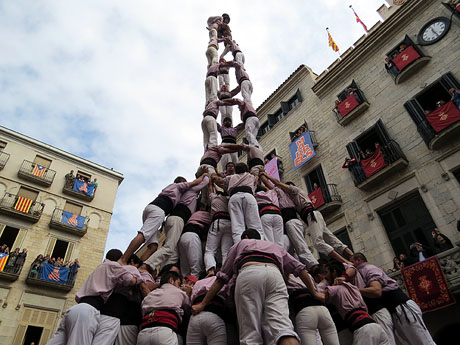 Fires 2015. Diada Castellera de Sant Narc&iacute;s amb Marrecs de Salt, Minyons de Terrassa i Capgrossos de Matar&oacute;