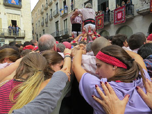 Fires 2015. Diada Castellera de Sant Narc&iacute;s amb Marrecs de Salt, Minyons de Terrassa i Capgrossos de Matar&oacute;