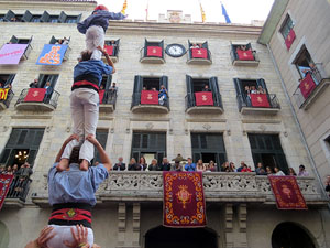 Fires 2015. Diada Castellera de Sant Narc&iacute;s amb Marrecs de Salt, Minyons de Terrassa i Capgrossos de Matar&oacute;