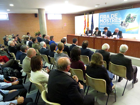 Parlaments d'inauguraci&oacute; de la Fira de Mostres
