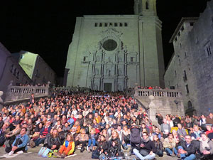 Fires 2015. Cantada d'Havaneres pel grup Terra Endins a les escales de la Catedral