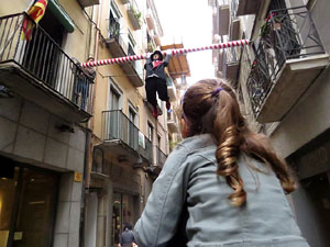 Fires 2015. Penjada del Tarl&agrave; a l'Argenteria amb la Mula Baba i la Girona Marxing Band