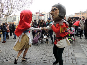 Girona10 2016. Cercavila de gegants i capgrossos amb Fal&middot;lera Gironina