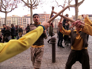 Girona10 2016. Cercavila de gegants i capgrossos amb Fal&middot;lera Gironina