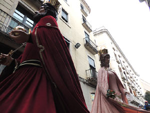 Girona10 2016. Cercavila de gegants i capgrossos amb Fal&middot;lera Gironina