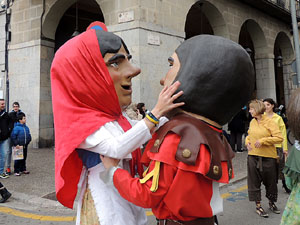 Girona10 2016. Cercavila de gegants i capgrossos amb Fal&middot;lera Gironina