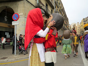 Girona10 2016. Cercavila de gegants i capgrossos amb Fal&middot;lera Gironina