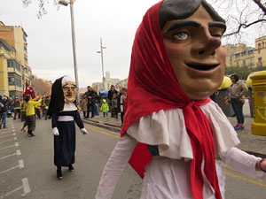 Girona10 2016. Cercavila de gegants i capgrossos amb Fal&middot;lera Gironina