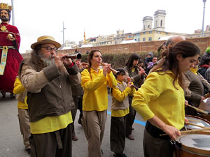 Girona10 2016. Cercavila de gegants i capgrossos amb Fal&middot;lera Gironina