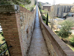 Itinerari de la Muralla. Des de la torre de Sant Dom&egrave;nec a la del Llamp
