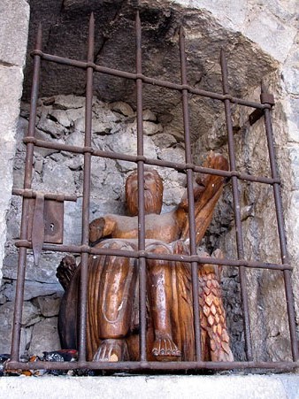D&eacute;u del llamp. Escultura de Luis Plou, 1991