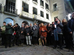Nadal 2015 a Girona. Encesa de les llums de Hanukk&agrave; a la pla&ccedil;a del Vi
