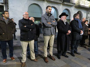 Nadal 2015 a Girona. Encesa de les llums de Hanukk&agrave; a la pla&ccedil;a del Vi
