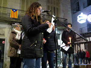 Nadal 2015 a Girona. Encesa de les llums de Hanukk&agrave; a la pla&ccedil;a del Vi