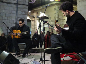 Nadal 2015 a Girona. Encesa de les llums de Hanukk&agrave; a la pla&ccedil;a del Vi