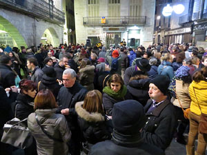 Nadal 2015 a Girona. Encesa de les llums de Hanukk&agrave; a la pla&ccedil;a del Vi
