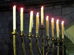 Nadal 2015 a Girona. Encesa de les llums de Hanukk&agrave; a la pla&ccedil;a del Vi