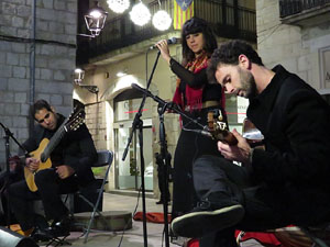 Nadal 2015 a Girona. Encesa de les llums de Hanukk&agrave; a la pla&ccedil;a del Vi