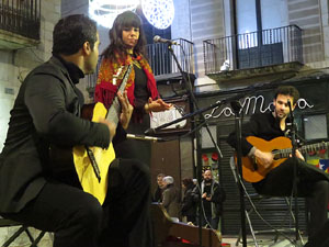 Nadal 2015 a Girona. Encesa de les llums de Hanukk&agrave; a la pla&ccedil;a del Vi