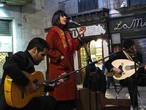 Nadal 2015 a Girona. Encesa de les llums de Hanukk&agrave; a la pla&ccedil;a del Vi