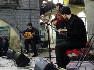 Nadal 2015 a Girona. Encesa de les llums de Hanukk&agrave; a la pla&ccedil;a del Vi